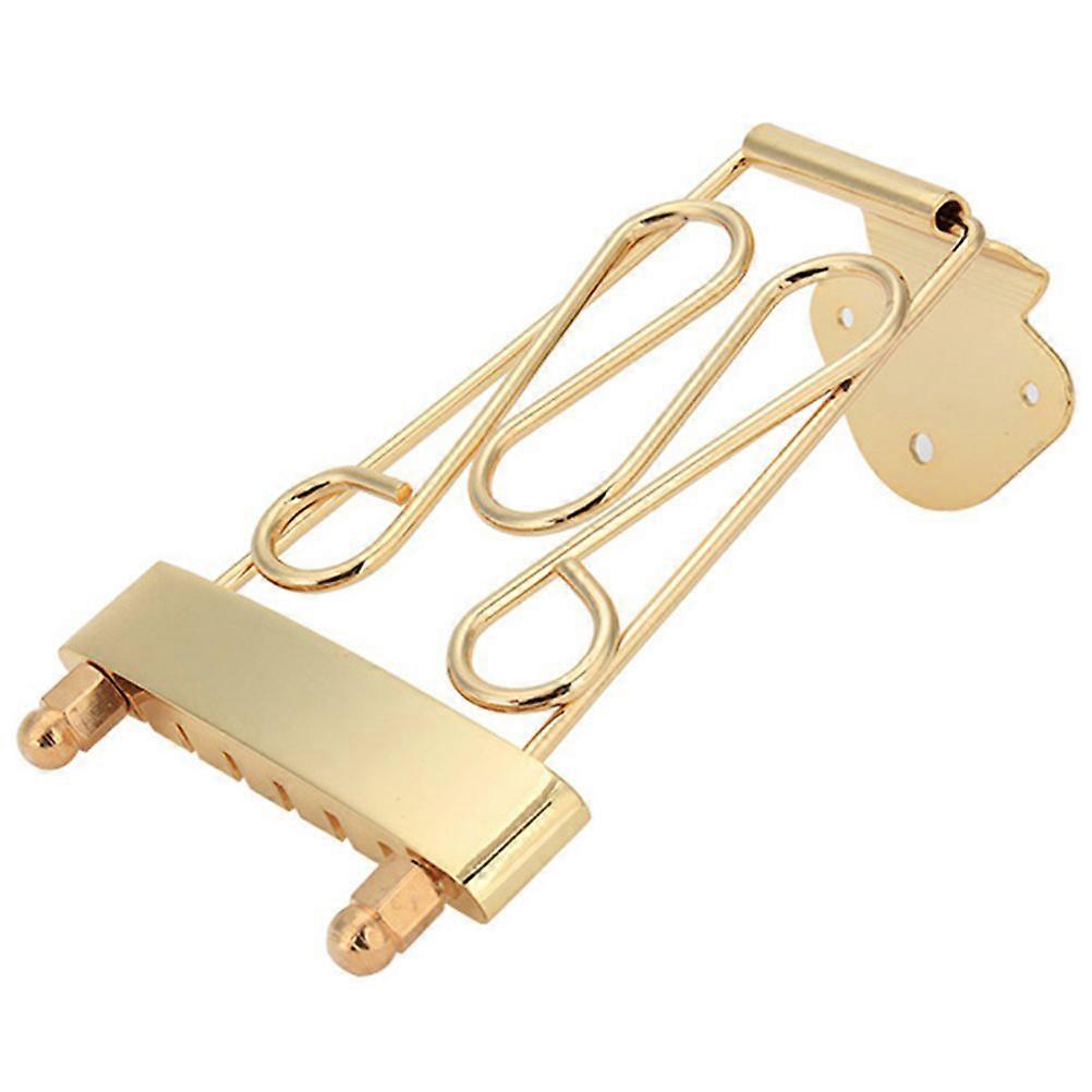 Deluxe Wired Frame Trapeze Tailpiece for 6-string Guitar / 335 Guitar (Golden)