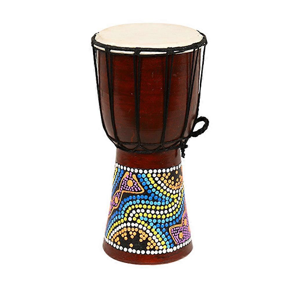 Tambor Djembe de 6 polegadas Robusto Durável Inspirado na África para Crianças