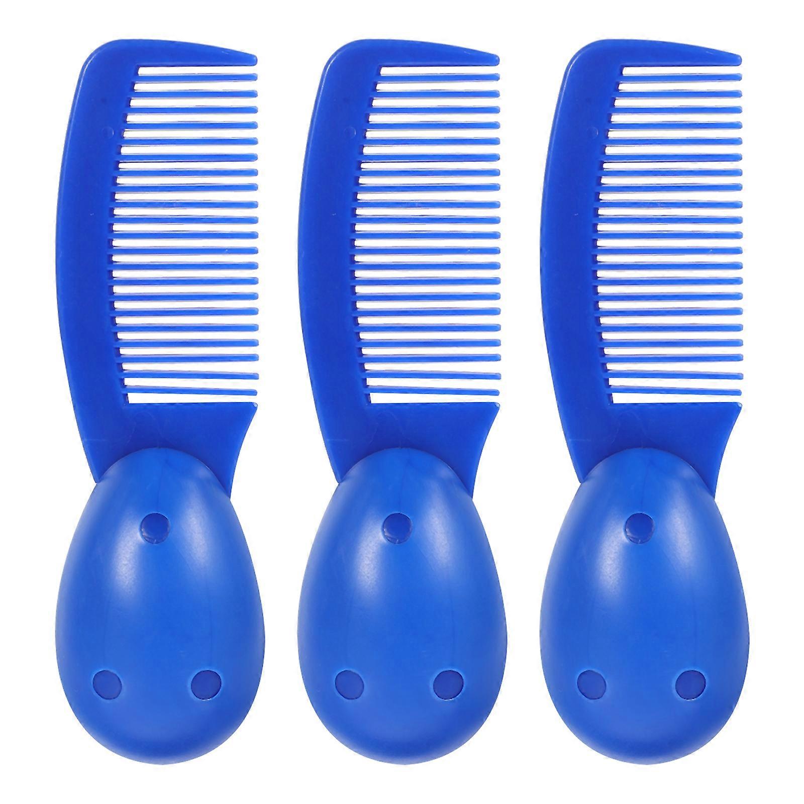 3pcs Combs Prison Combs Small Combs Portable Combs Safety Detangler Combs Hair Combs
