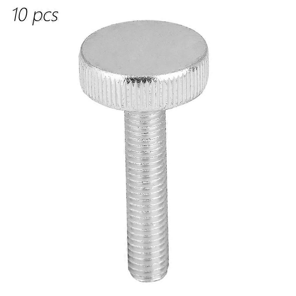 M8ZincPlatedFlatKnurledHeadThumbScrews(10pcs,M8*40)