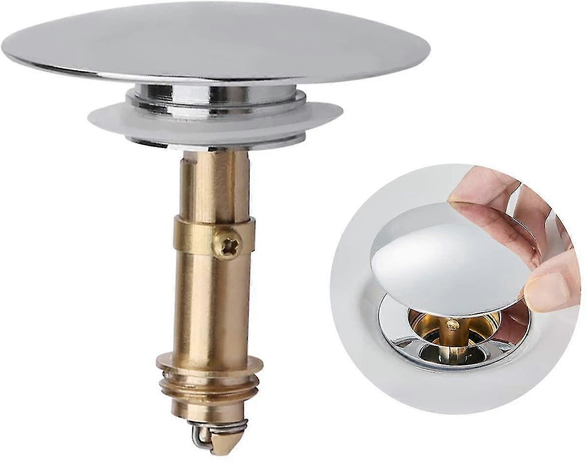 pop up click clack plug sprung stopper, push sink drain plug pop-up stopper for