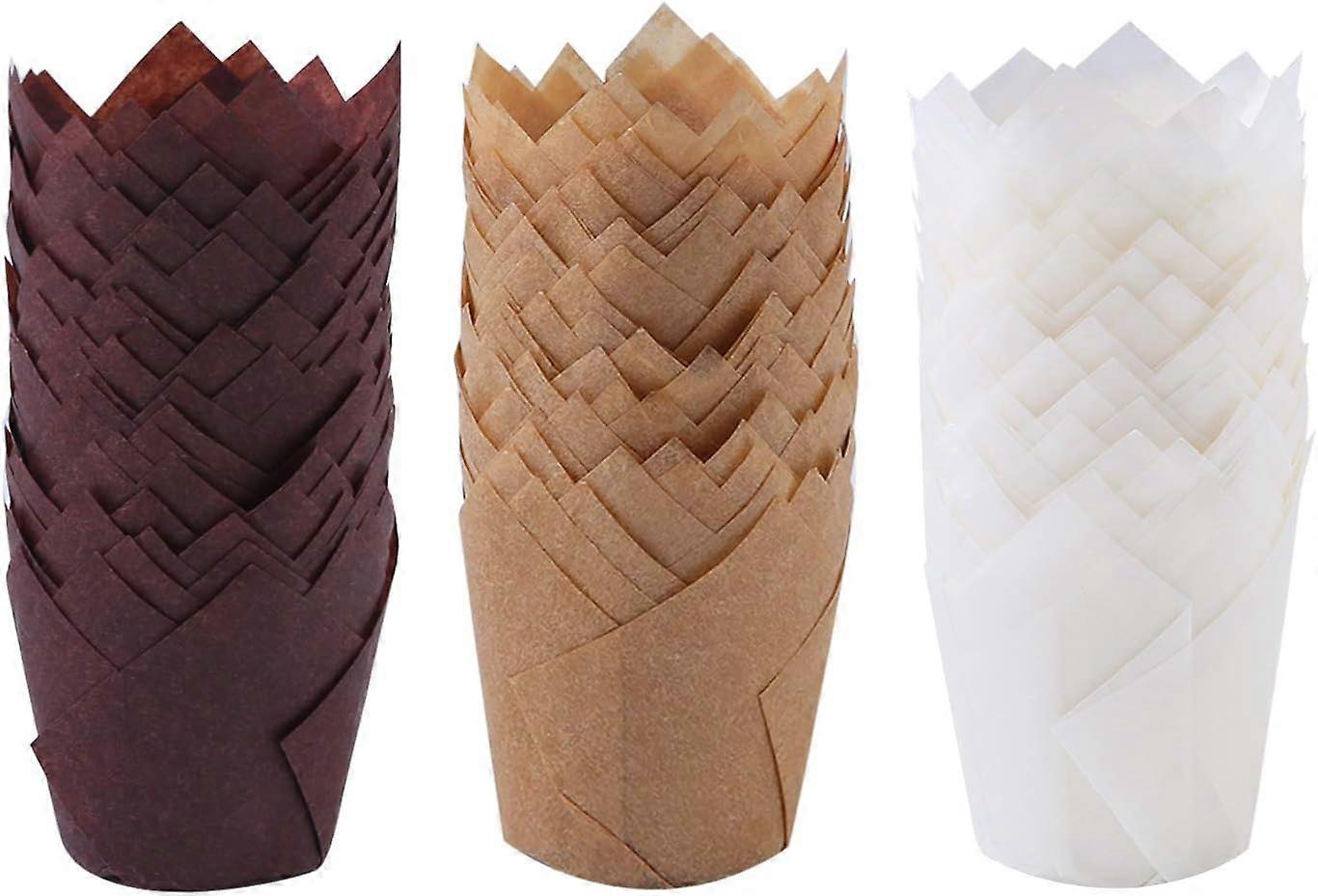 150Pcs Mini Baking Cups Tulip Baking Cups Cupcake Liners Muffin Liners