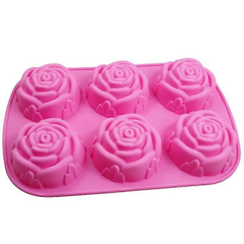 ZK-1pc Silicone Mold - Rose (random color)
