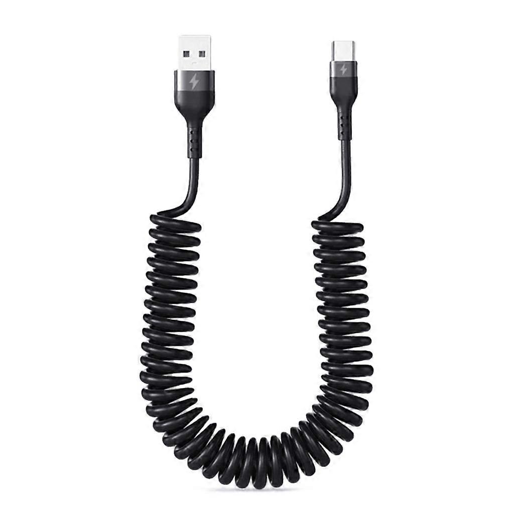 Spring Shape Usb to Type-c Cables 5A Type C Charger Cable Fast Charging