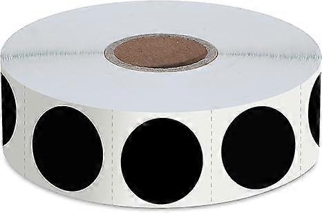 1200 PCS Black Round Color Coding Circle Dots Inventory Stickers Labels (Each Measures 2" in Diameter)