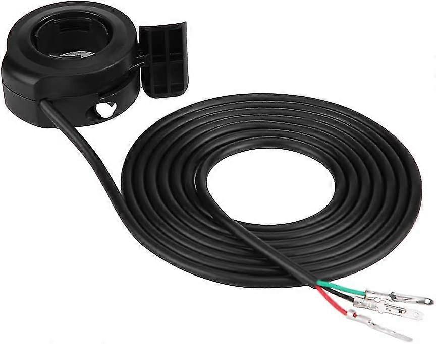 7/8" 22mm Universal Thumb Throttle Speed Control Assembly For E-bike Electric Bike Scooters Accelerator(1pc, Black
