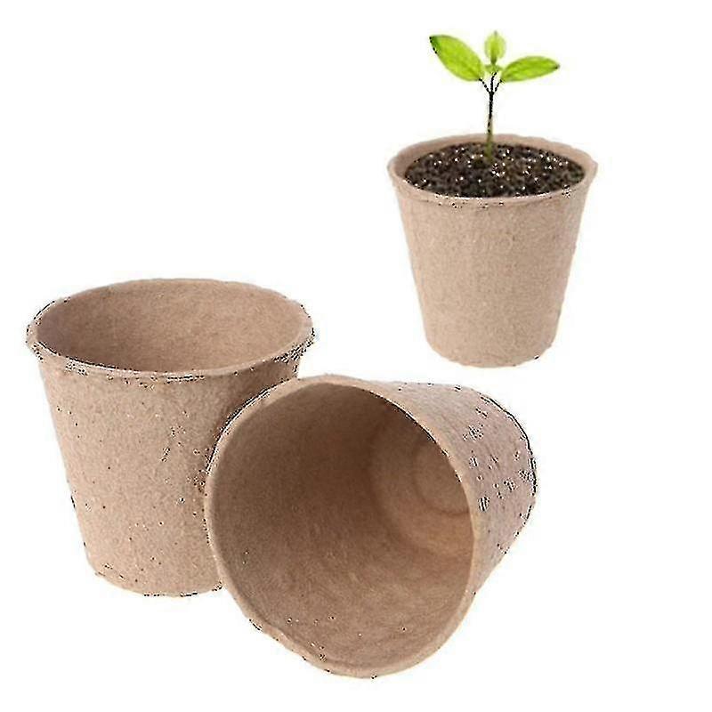 20pcs Biodegradable Pots, Small Fiber Pots, Gardening Pot Set, Seedling Bucket