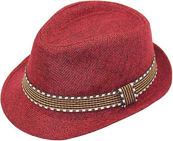 Pojkars fedora jazzhatt bomullsfotografering, solhatt