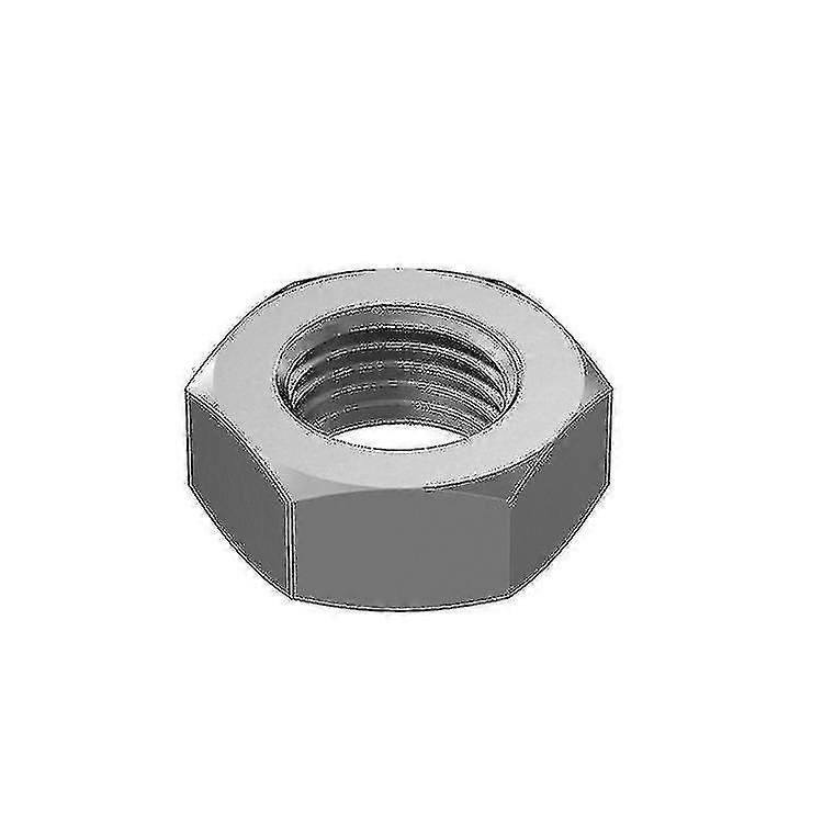 M12 Hex Nuts (4 Pack) Hex Nuts For Bolt - Metallic With Coarse Thread 1.9*0.8cm (silver) Jiujiuso