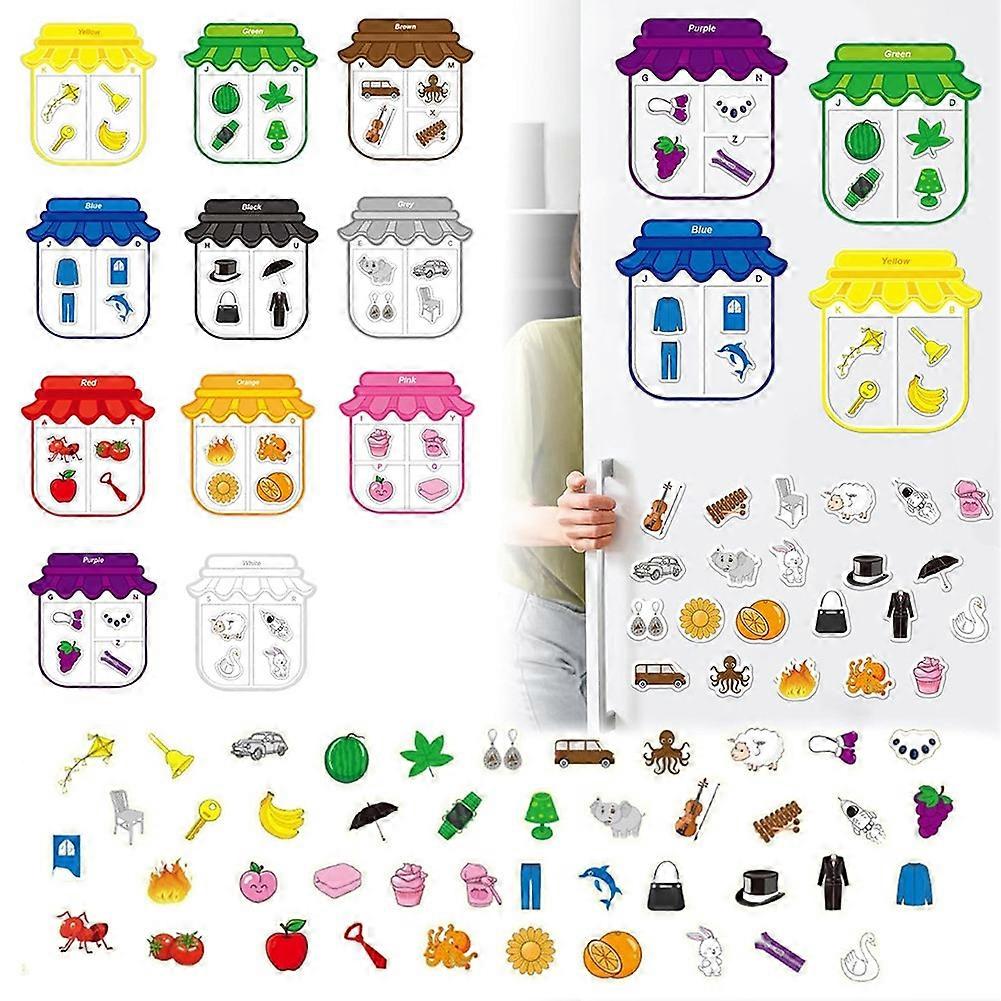 Magnetic Color Sorting Toy Alphabet Game Learning Letter Recognition ...