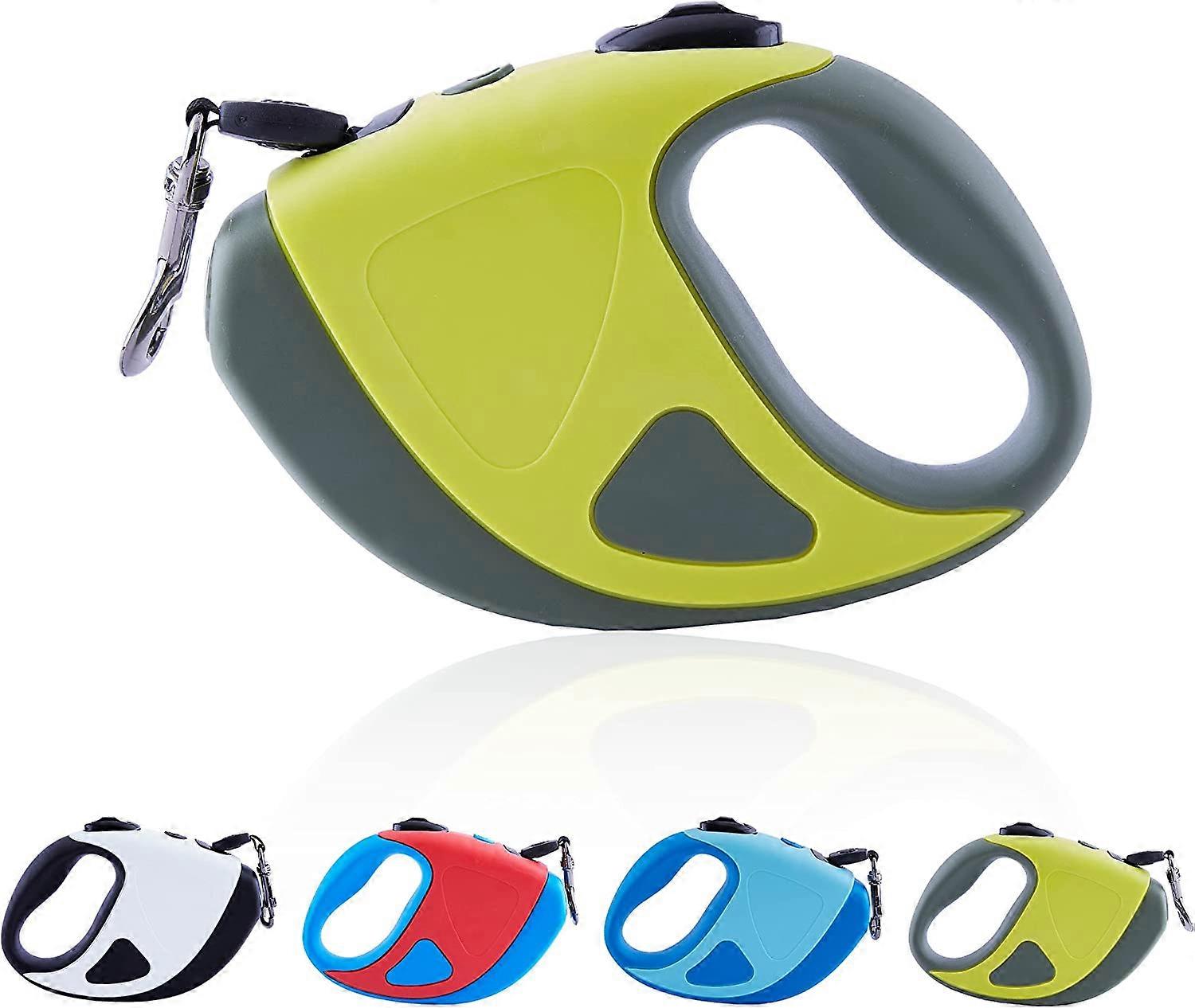Retractable Dog Leash with LED Flashlight, Safe Dog Leash for Small to Medium Dogs Walking at Night, Heavy Duty 360 Tangle Free Nylon Leash Training R