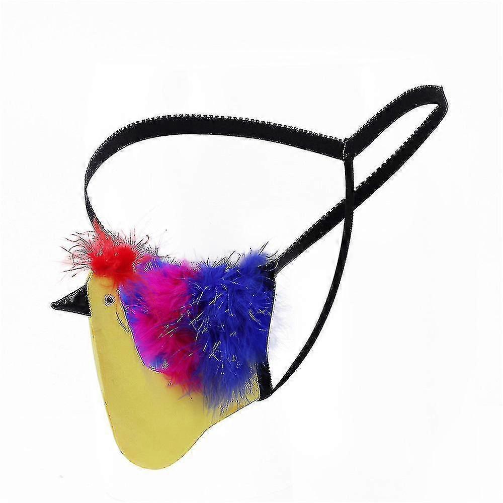 Erkek Seksi Yenilik Komik Kuşlar Tanga Şişkinlik Kılıfı G-strings İç Çamaşırı T-back Külot