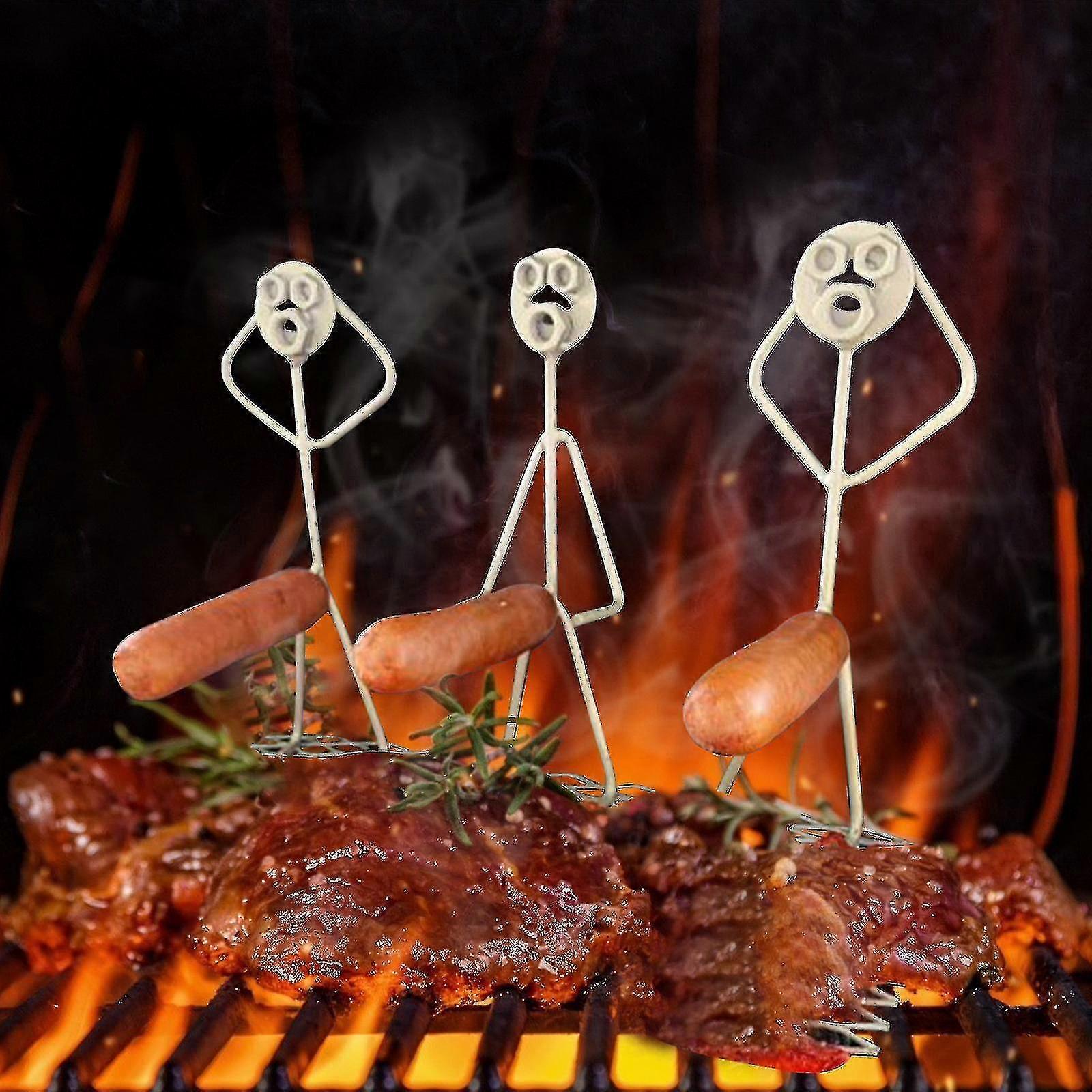 Bbq ανοξείδωτο χοτ ντογκ αγόρι μπάρμπεκιου μπάρμπεκιου πιρούνι χοτ ντογκ μπάρμπεκιου πιρούνι