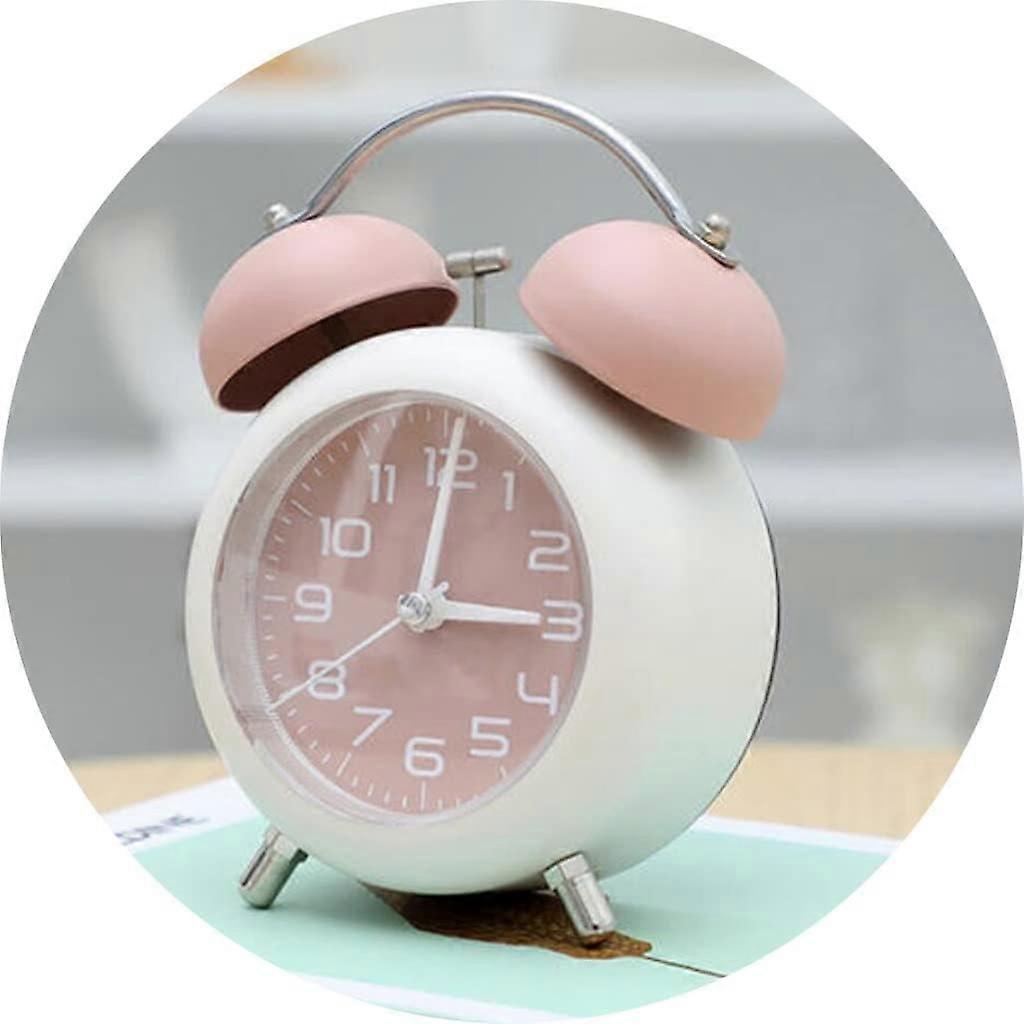 Alarm Clocks Classic Retro Double Bell Alarm Clock, Silent Motion, High Volume Bedside Luminous Alarm, Suitable for Students and Children's Study Bedr