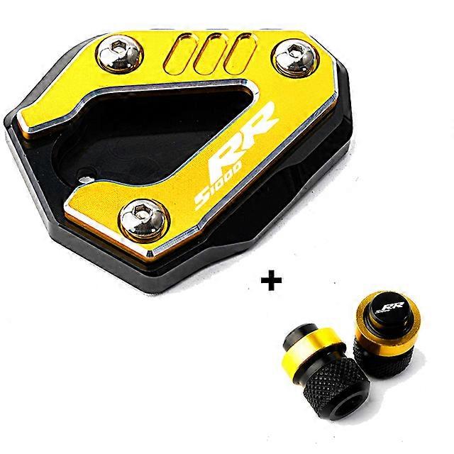 For BMW S1000RR S1000 RR S 1000 RR 2018-2022 2021 2020 Motorcycle Accessories Kickstand Foot Side Stand Enlarger Pad Valve Caps