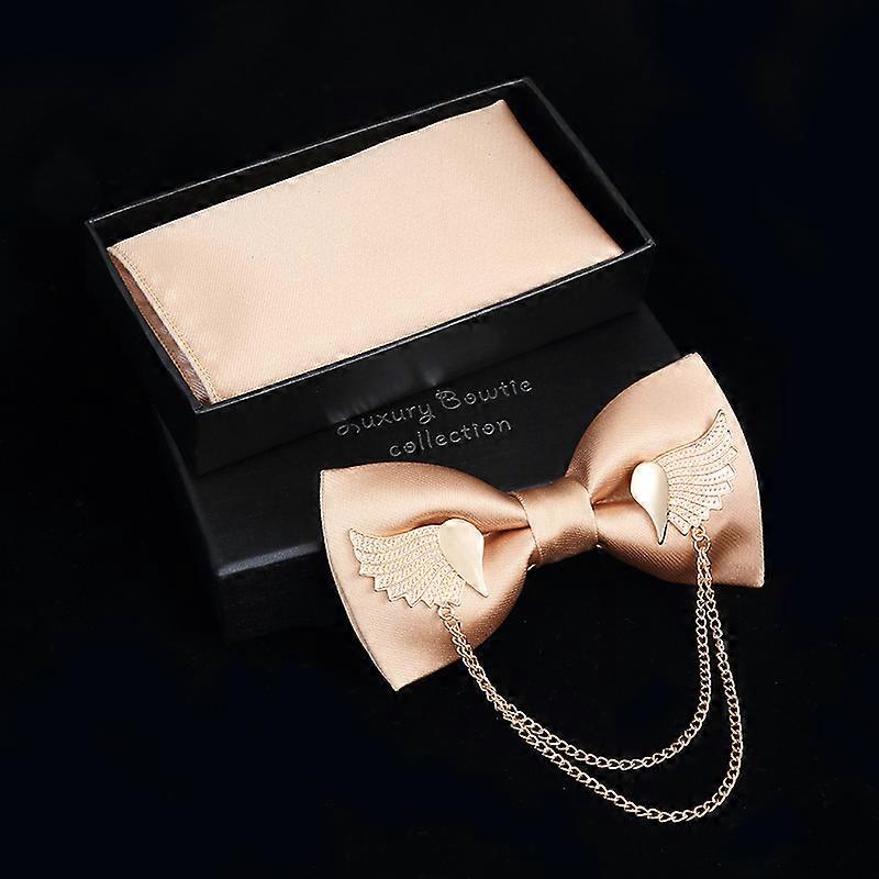 Wedding Party Accessories | Men's Accessory Bow Tie | Bow Tie Pocket Square - Adjustable