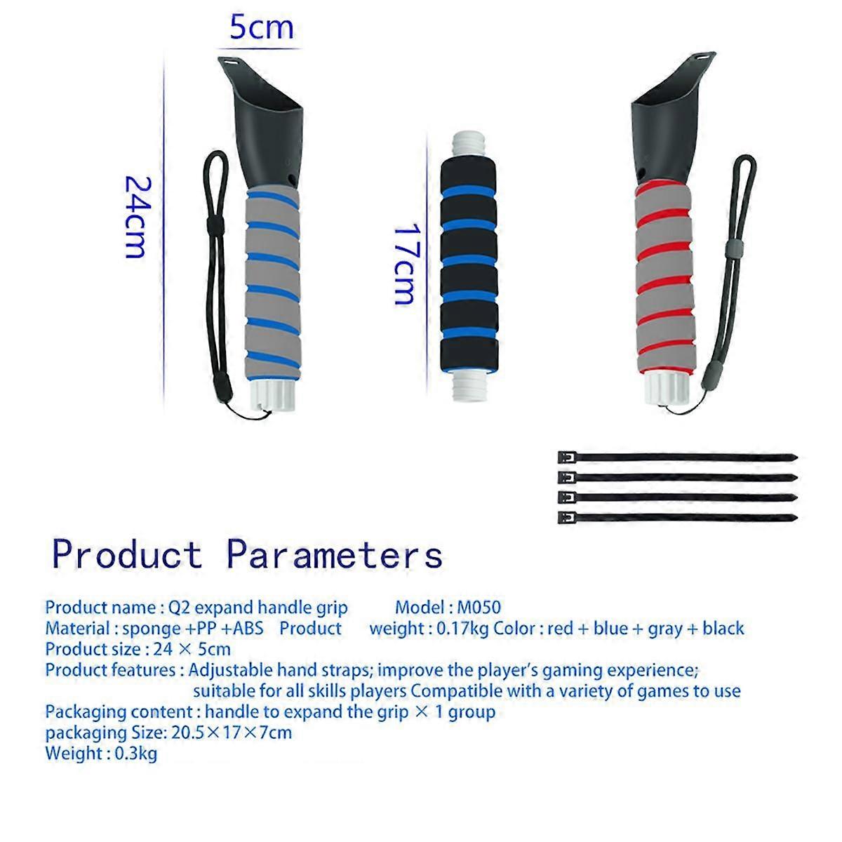 Universele VR Game Handles Extension Grips VR-games spelen VR Game Handle met handvatkoord voor Quest 1 2 Controllers