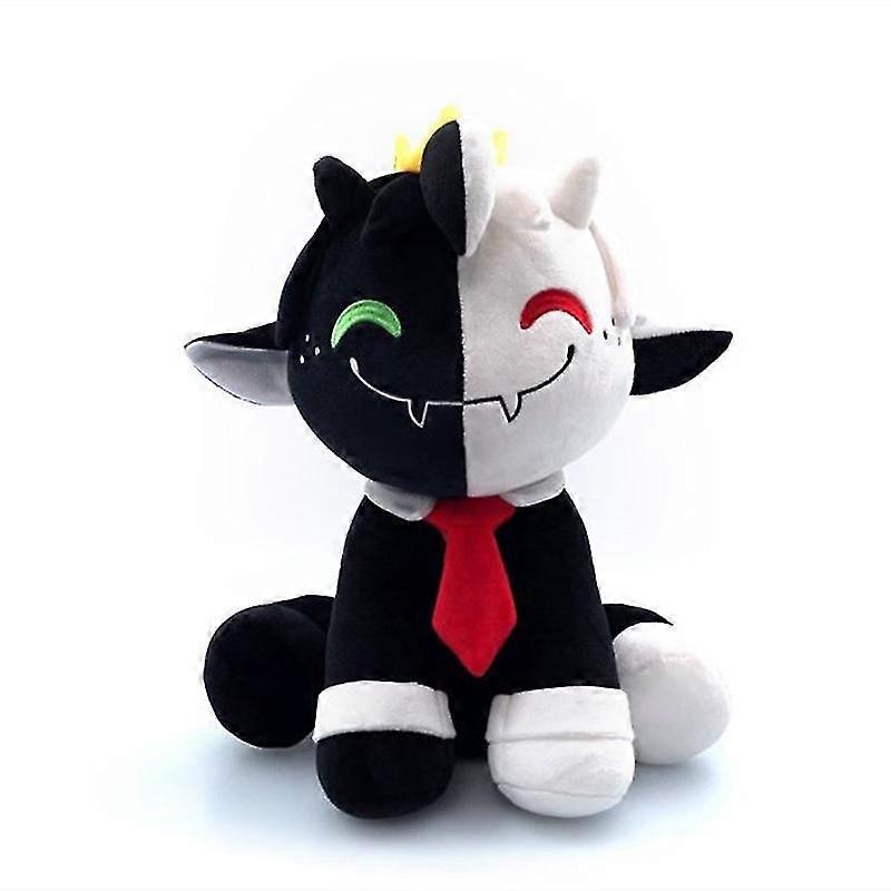 Ranboo Plush Figure Sitting Black And White Goat Soft Filled Cartoon Sheep Collectible