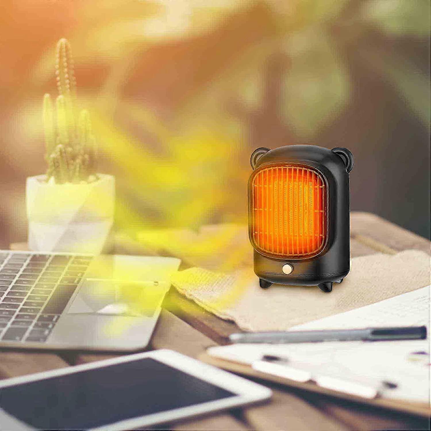 Desktop Mini Small Heater Fast Heat Desktop Heating Silent Electric Heater, Twist Switch Desk Heater