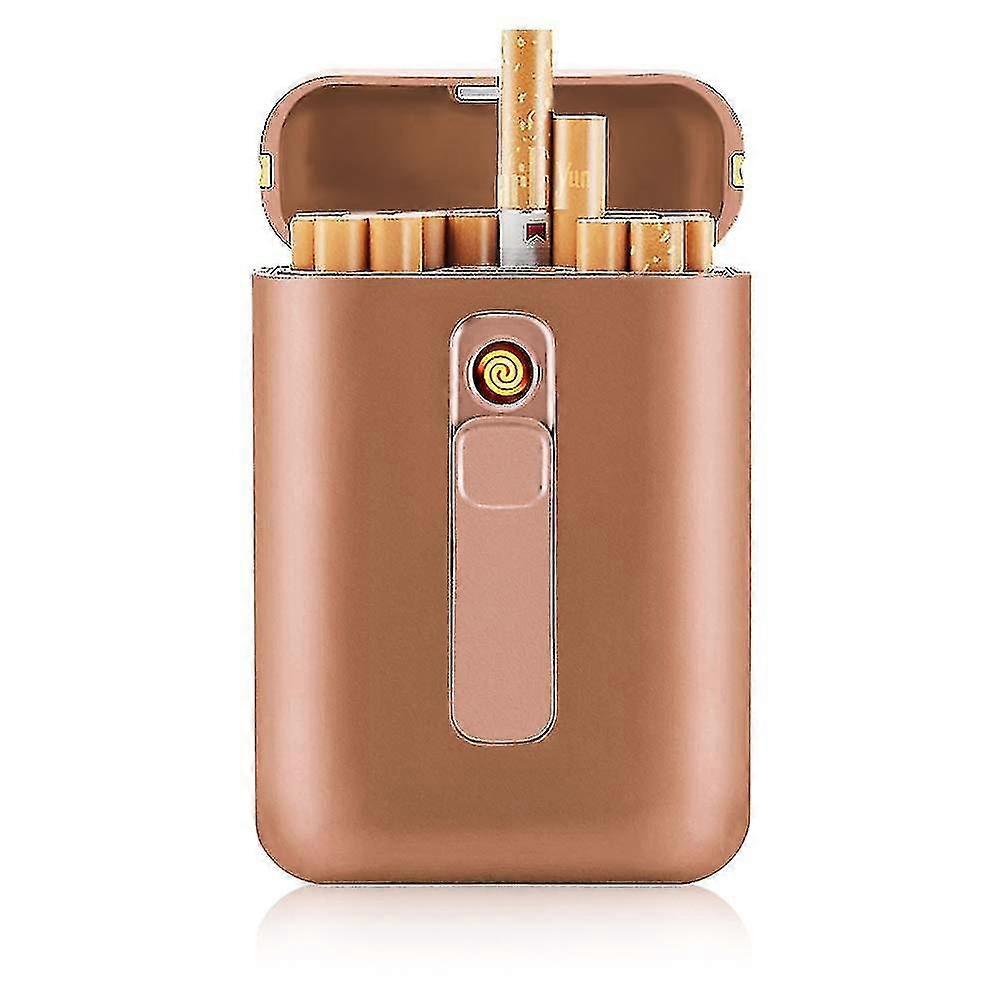 USB Lighter Cigarette Case with Built-in Lighter