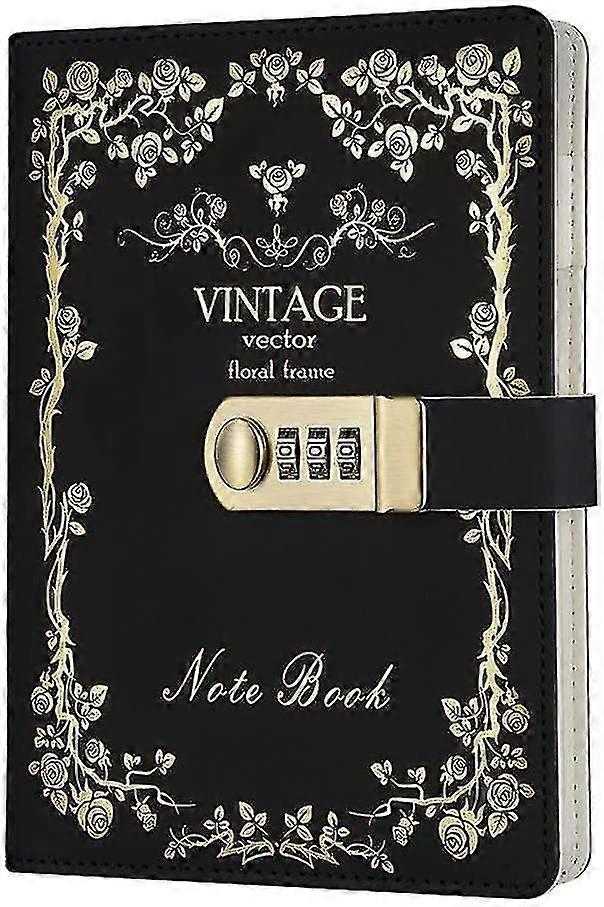 Notepad With Combination Lock Cards Pen Holder