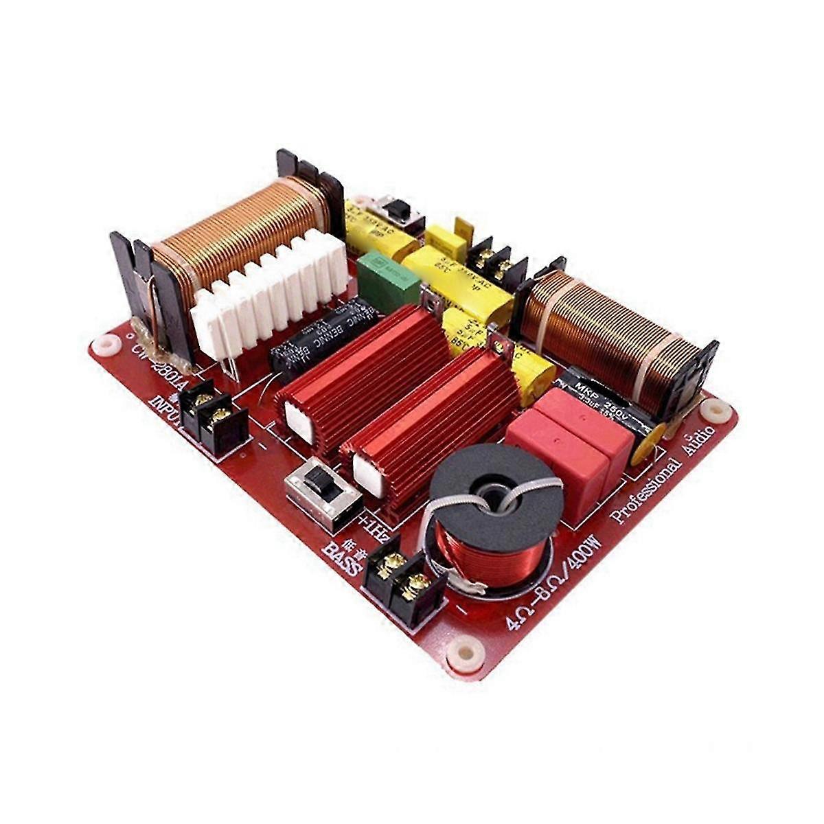 500w 2-way Audio Speaker Divider 3200hz Adjustable High And Low Frequency Divider Hifi High Fidelity Crossover Filter