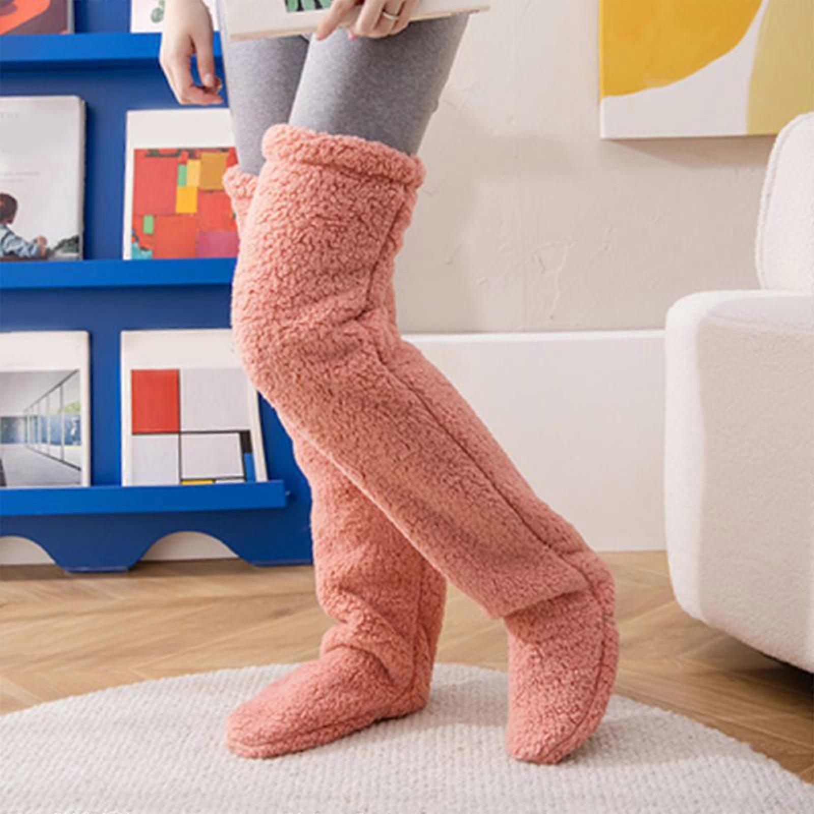 Snugglepaws Sock Slippers, Snugglepaws Long Socks, Snugglepaws Socks Womens Fuzzy Fluffy Cozy Warm Super Soft Slipper Socks
