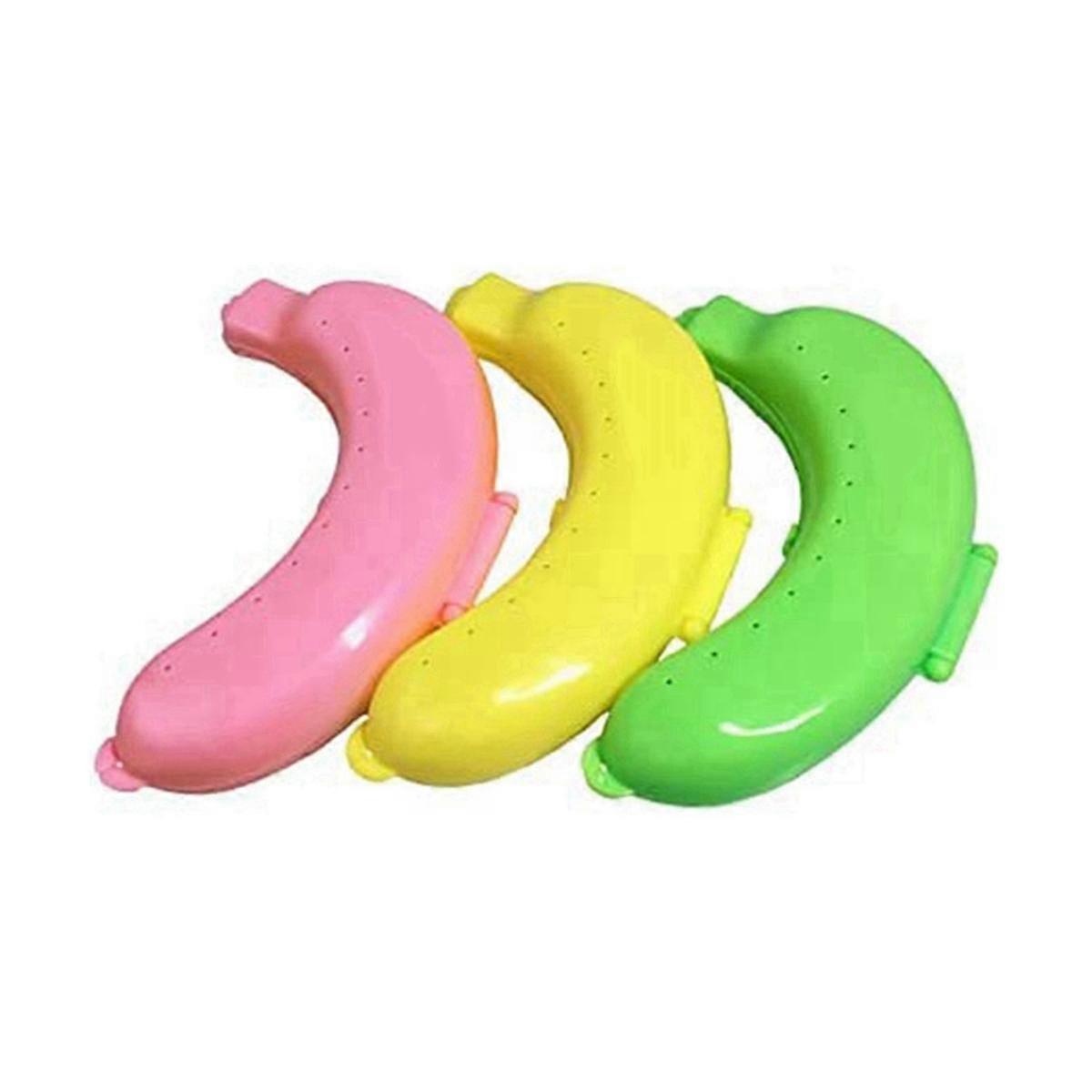 Banana Case, Cute Banana Protector Storage Box, Portable Banana Holder for Lunch Boxes, -Free Fruit