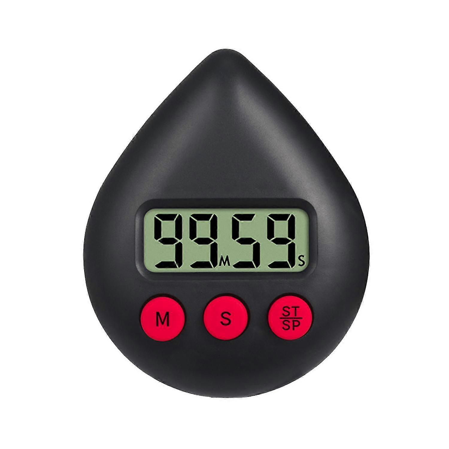 Electric Timer Creative Shape 3 Operation Buttons ABS Study Alarm Digital Timer Time Management Tool