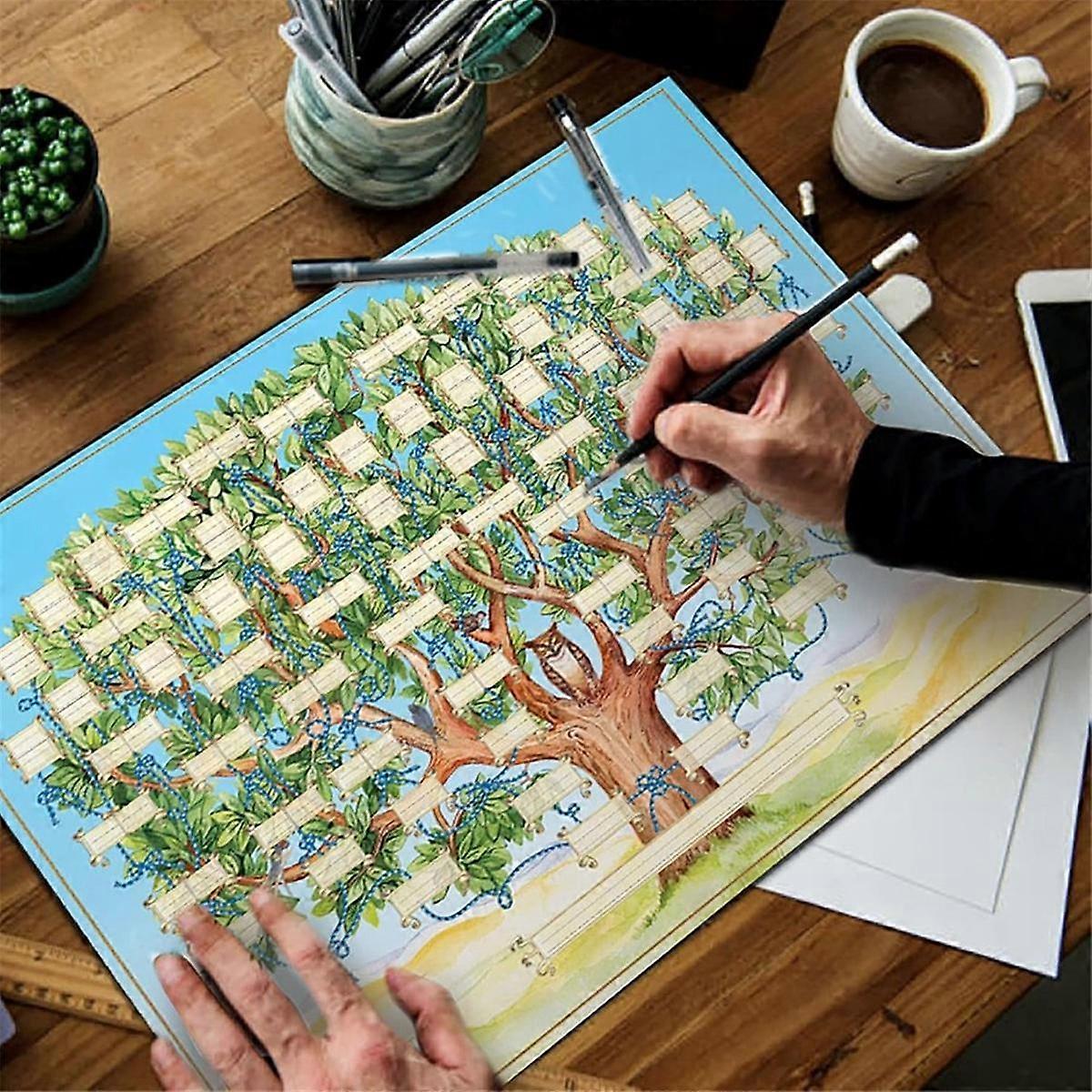 Family Tree Chart to Fill in - Blank Ancestry Chart 6-Generation Fillable Genealogy Chart Genealogy