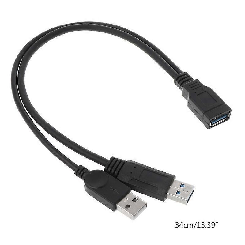 USB 2.0 A samec na USB samice 2 dvojitý duální napájecí zdroj USB samice rozbočovač prodlužovací kabel HUB nabíječka pro tiskárny Příslušenství
