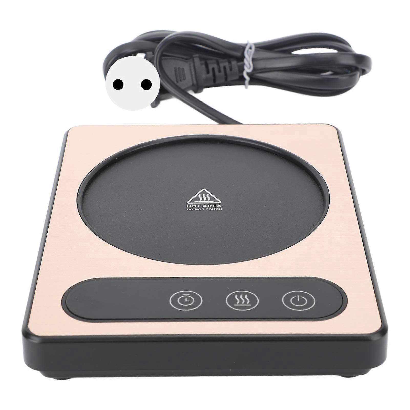 コーヒーカップヒーター36Wタッチコントロール12hタイミングスマートコーヒーマグヒーターコーヒー飲料ミルクティーホットチョコレートゴールドEUプラグ220V