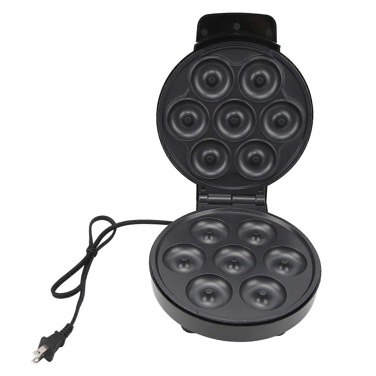 Mini Donut Maker Machine for Makes 7 Doughnuts Prevent Stick Electric Donut Maker Machine