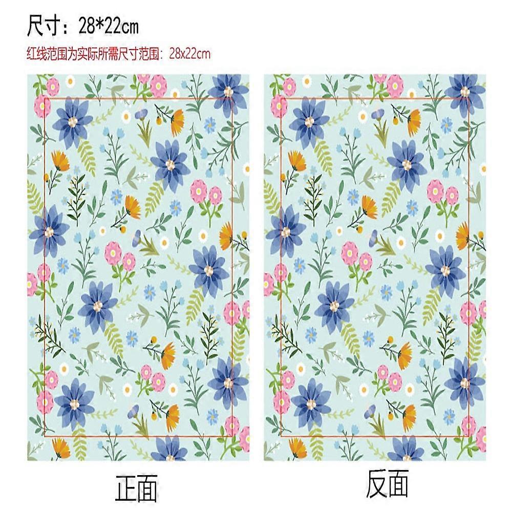 1pc Cloth Book Cover Notebook Wraps Flower