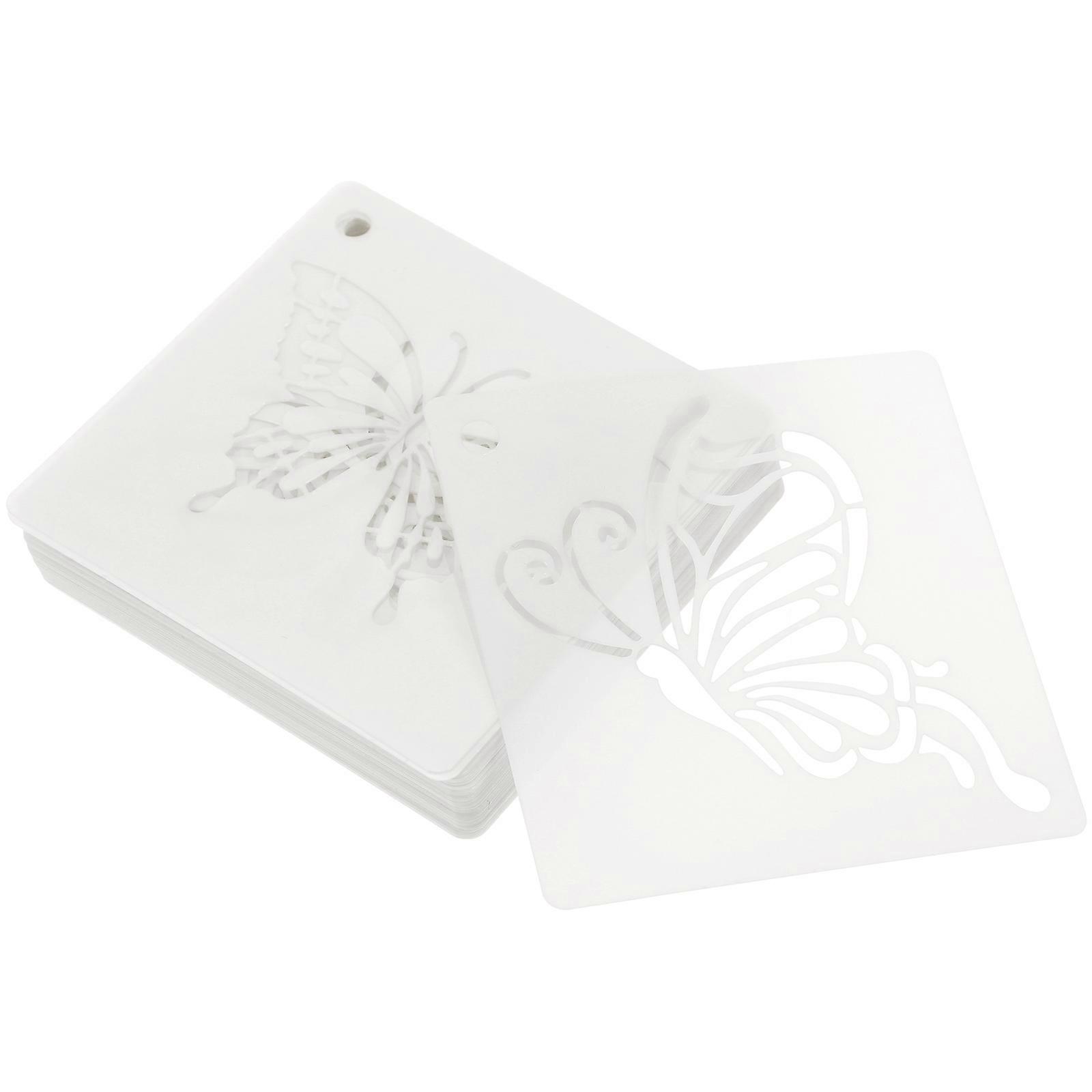 60 Sheets of Reusable Graffiti Stencils Handicraft Hollow Templates Decorative Drawing Stencils