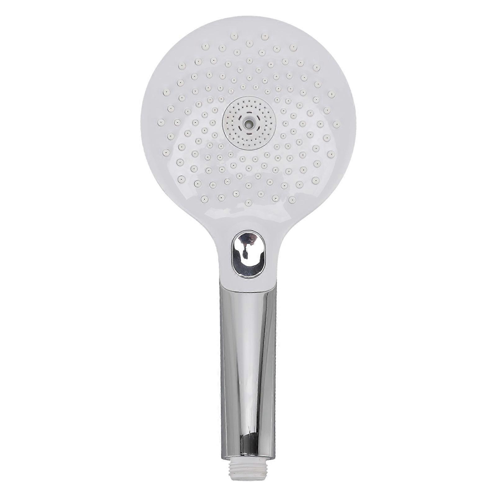 Home Bathroom Shower Head 3 Function Button Water Saving Silicone Household Bathing Showerhead