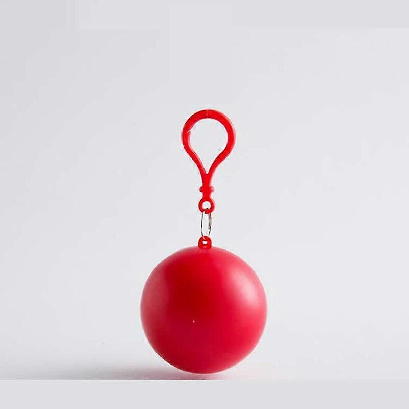 1 Pcs Portable raincoat disposable poncho unisex raincoat ball cape key ring ball Rain Suits