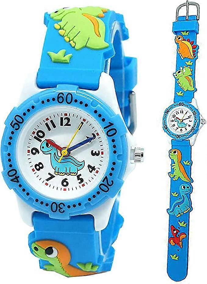 Children Watch Silicone Strap 3D Dinosaur Pattern Waterproof Unisex