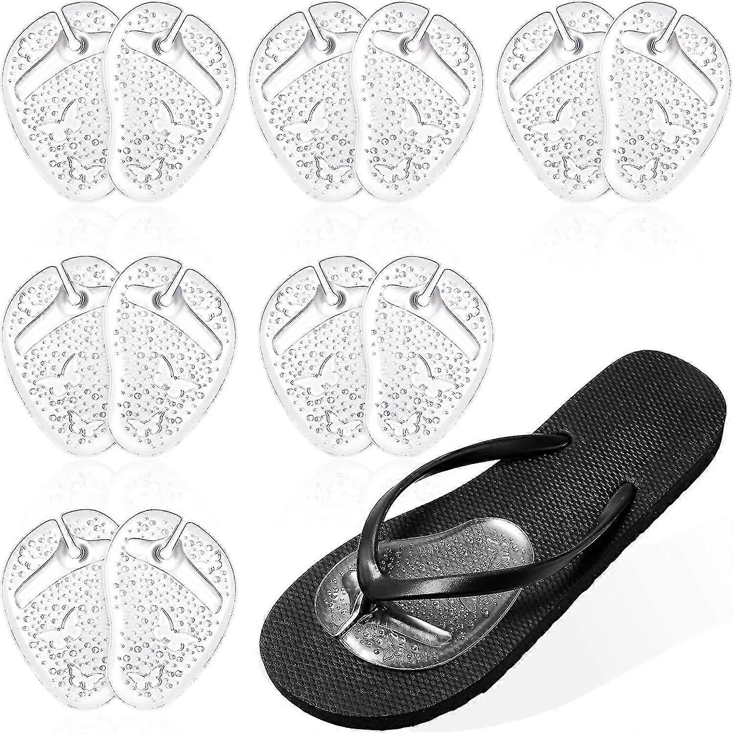 6 Ps Toe Cush For Flip Flop Non-slip Silic L Foot Cushs Separator Pads