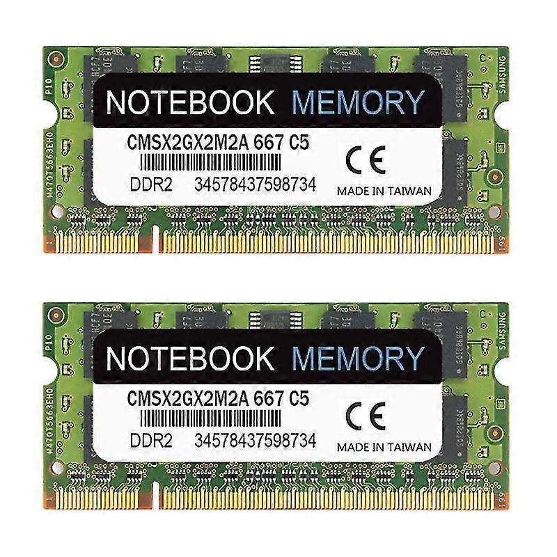 Memory 4gb Kit (2x 2gb Modules) Pc2-5300 667mhz Ddr2 2gb 240pin Memory ,unbuffered Notebook Laptop
