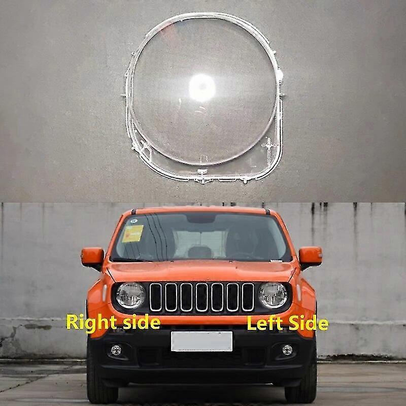 Auto-Scheinwerfer-Linsen-Shell-Abdeckung Scheinwerfer Transparenter Lampenschirm Glas-Lampen-Gehäuse-Scheinwerfer-Schirm für Jeep Renegade 2015-2022