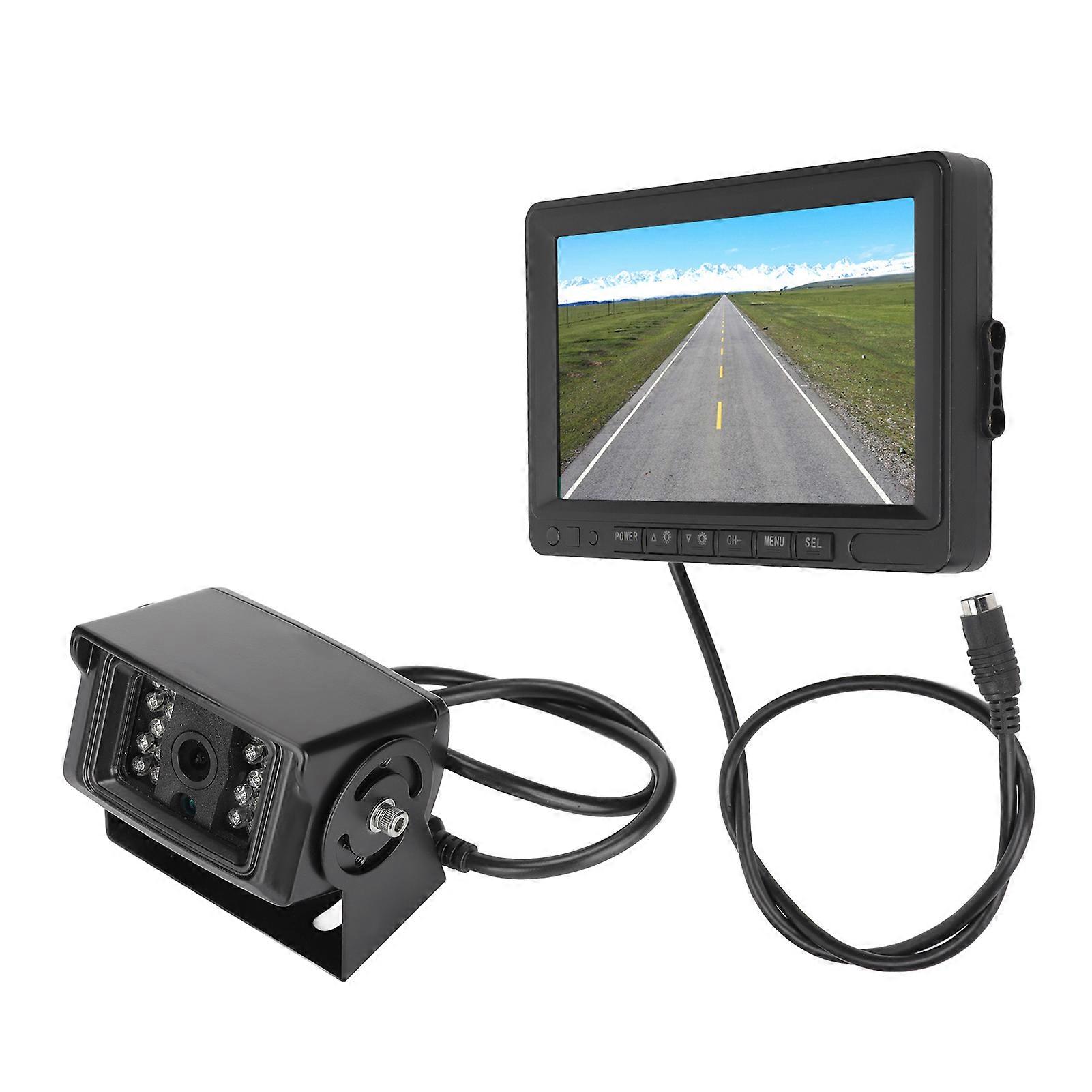HD 1080P Rear View Backup Camera 7in LCD Monitor IP69 Waterproof Infrared Night Vision for RV Camper Truck Trailer Bus NO.5380