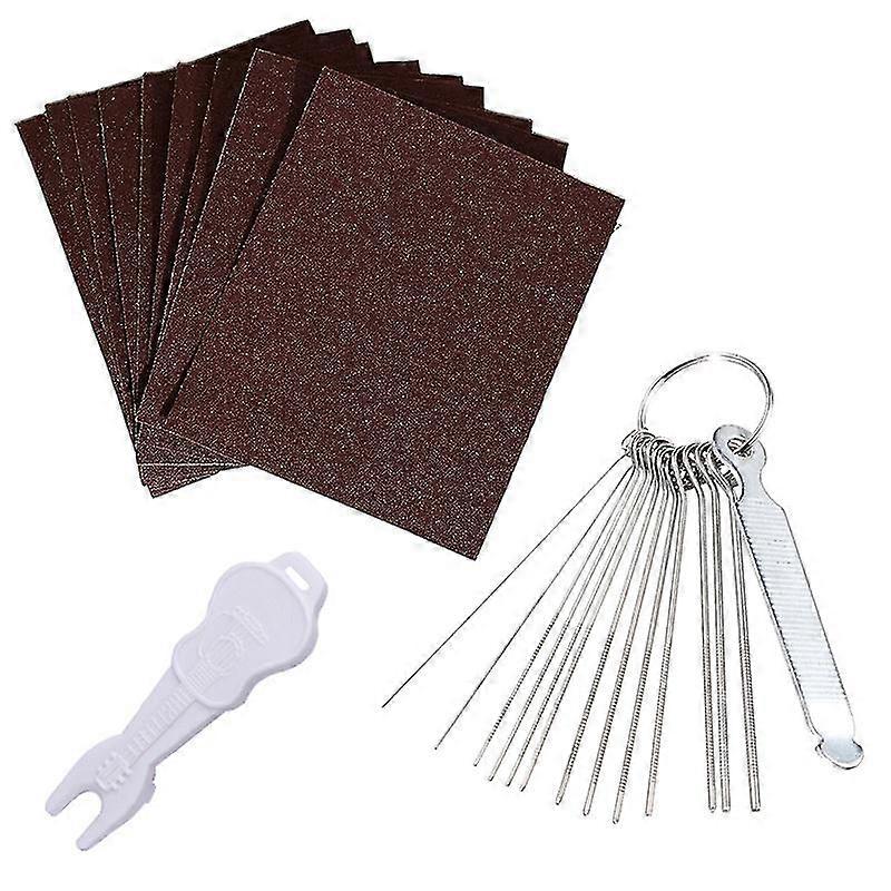 Αρχεία υποδοχής παξιμαδιών κιθάρας, αρχεία γέφυρας κιθάρας και παξιμαδιών σέλας για εργαλείο επισκευής κιθάρας, εργαλεία συντήρησης και επισκευής κιθάρας TW