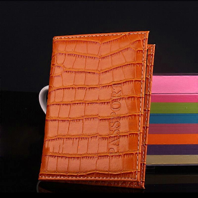 Travel Passport Holder PU Leather Alligator Embossing Cover on the Case for Women's Men porta passaporte pasport paspoort