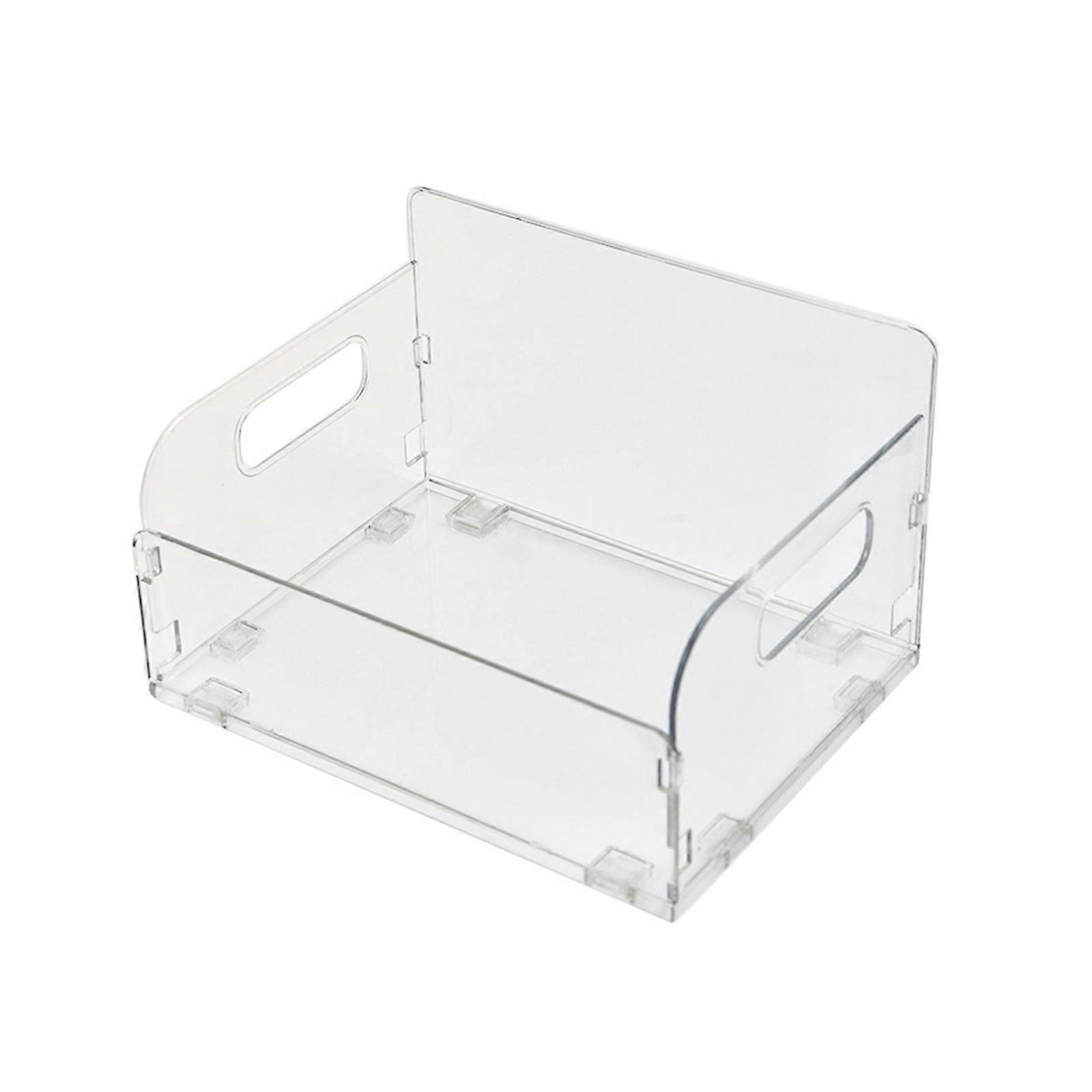 Fusitai Stackable Organizer Pantry Storage Bins, Folding Containers Crate for Home Kitchen Classroom and Office