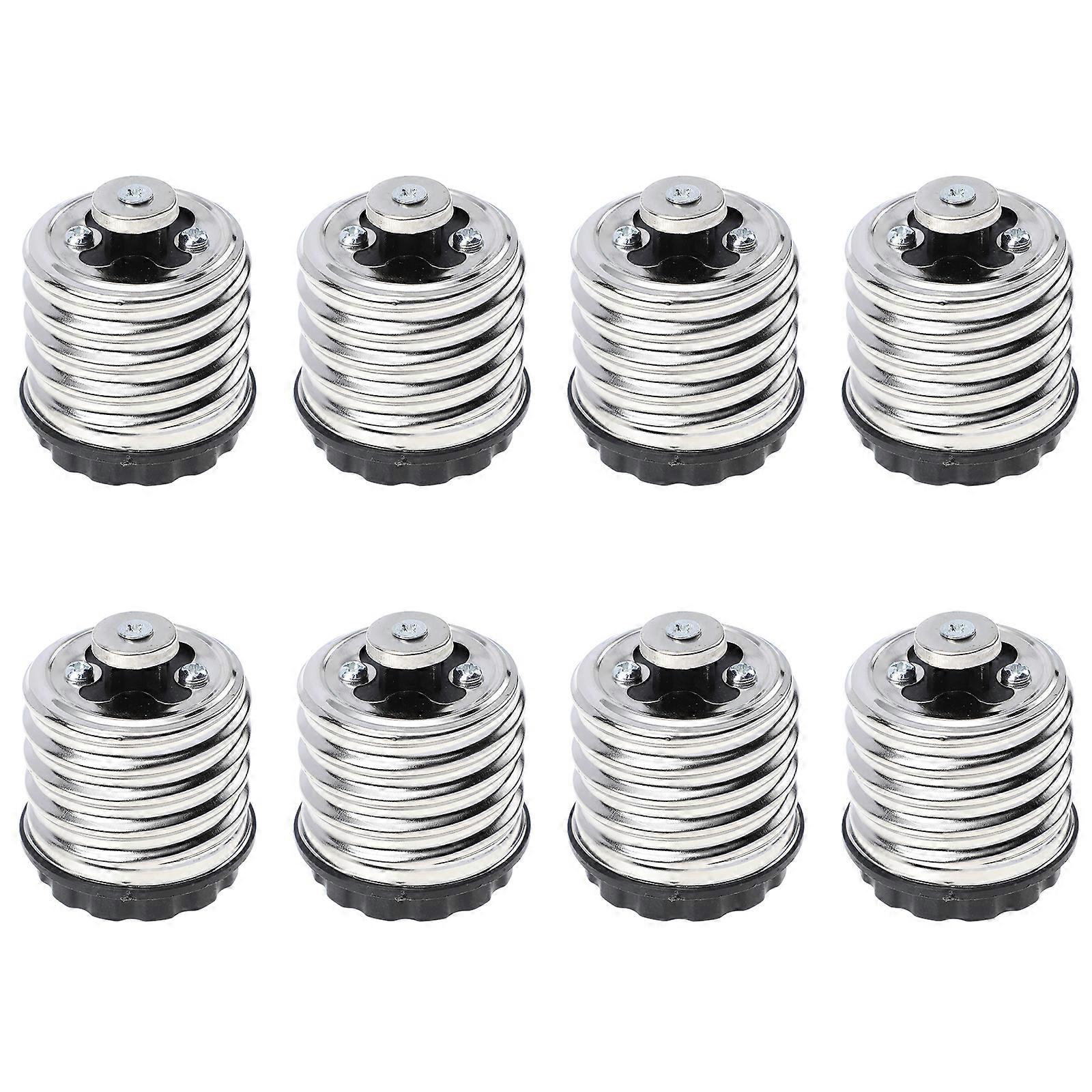 8pcs Light Bulb Converter E40 to E27 Base Screw LED Light Lamp Bulb Adapter
