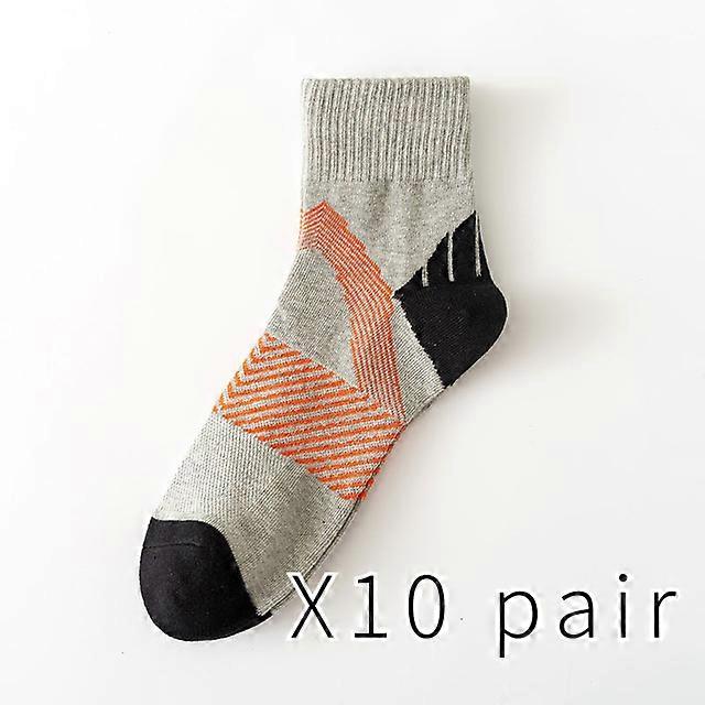Άνδρες ' s Mesh Socks Άνοιξη/Καλοκαίρι Αθλητισμός Βαμβακερές κάλτσες Υψηλής ποιότητας κοντές κάλτσες Casual κάλτσες 10 ζευγάρι-C2, EUR ΜΕΓΕΘΟΣ 39-45