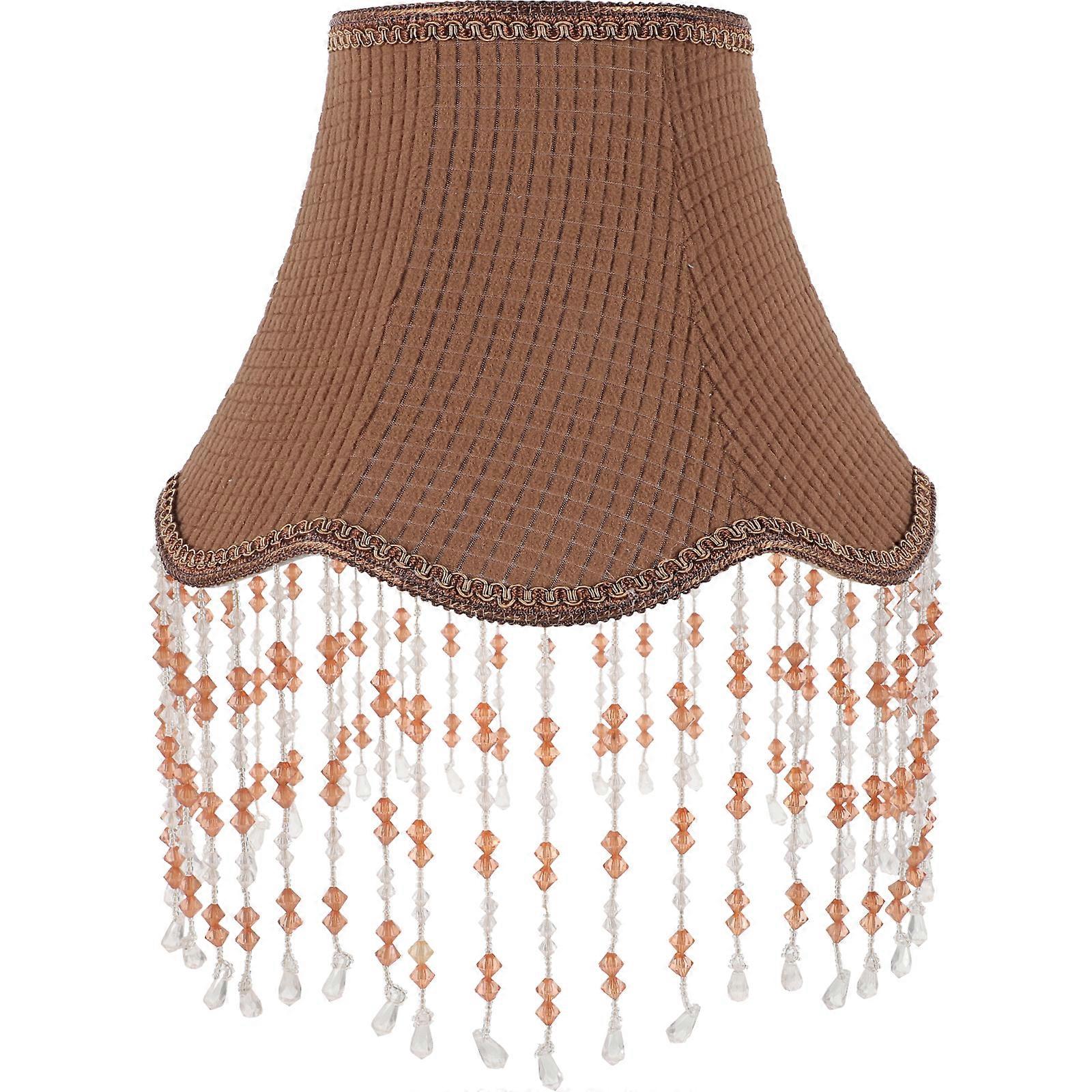 Fringe Lampshade Replacement Gorgeous Beaded Fringe Lampshade for E27 Table Lamps