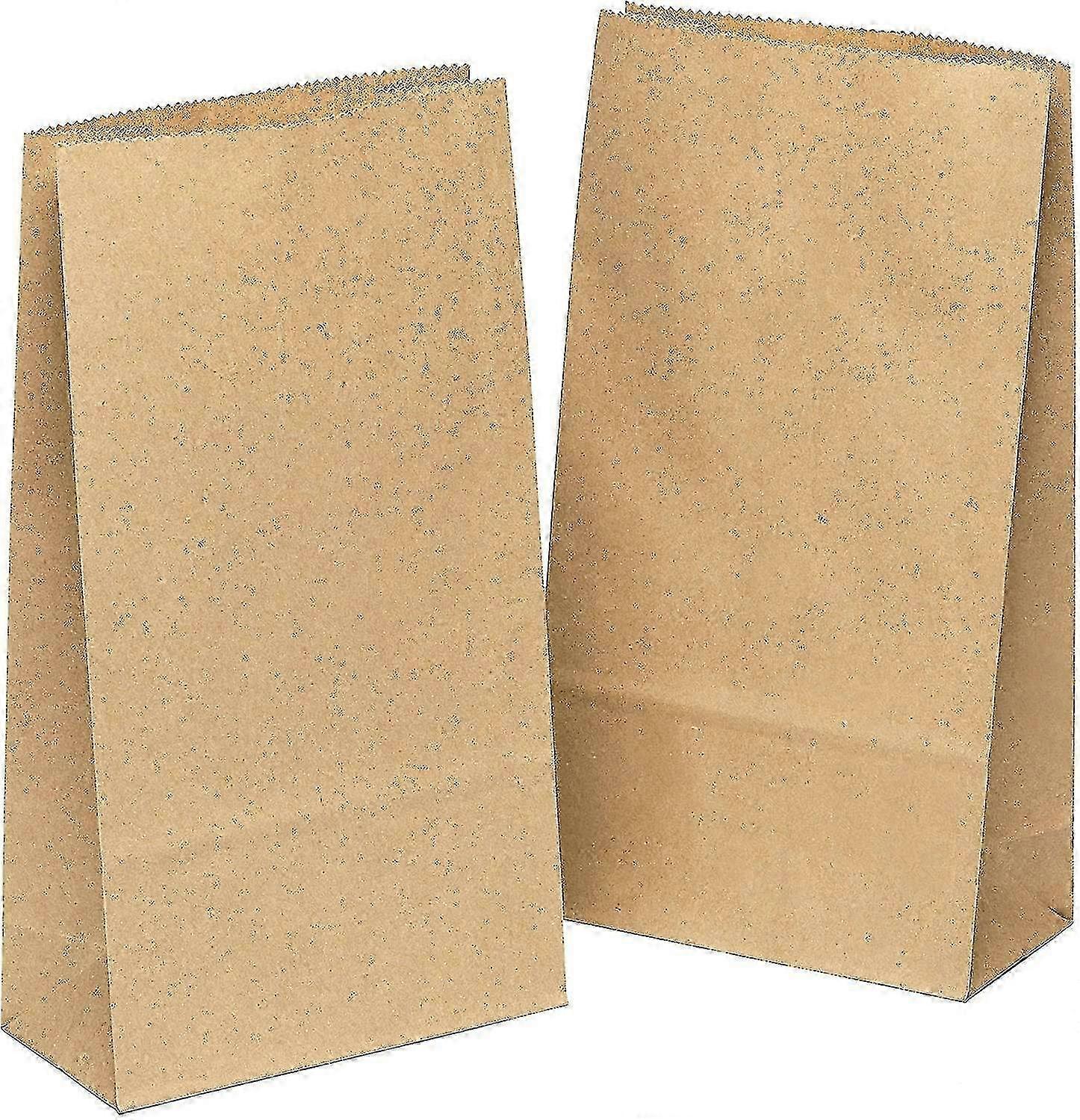 Papírové tašky 100ks hnědé tašky Craft Kraft Paper Happy H
