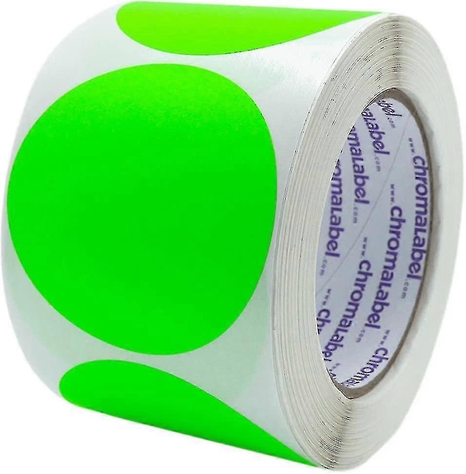 Label 2 Inch Round Removable Color-code Dot Stickers, 500 Per Roll